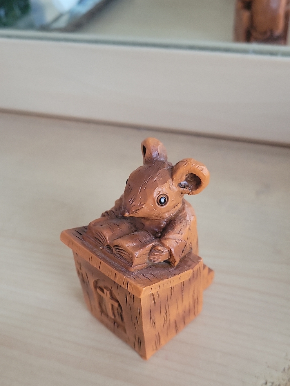 Orange Mouse On A Pulpit